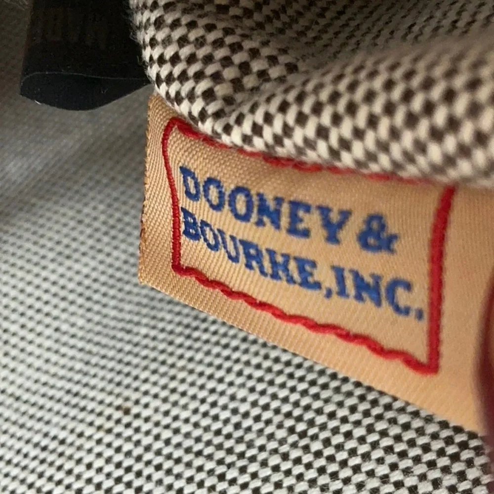 Dooney & Bourke Vintage Dillen Brown Tan Hand Crossbody Satchel‎ Bag
